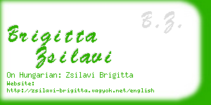 brigitta zsilavi business card